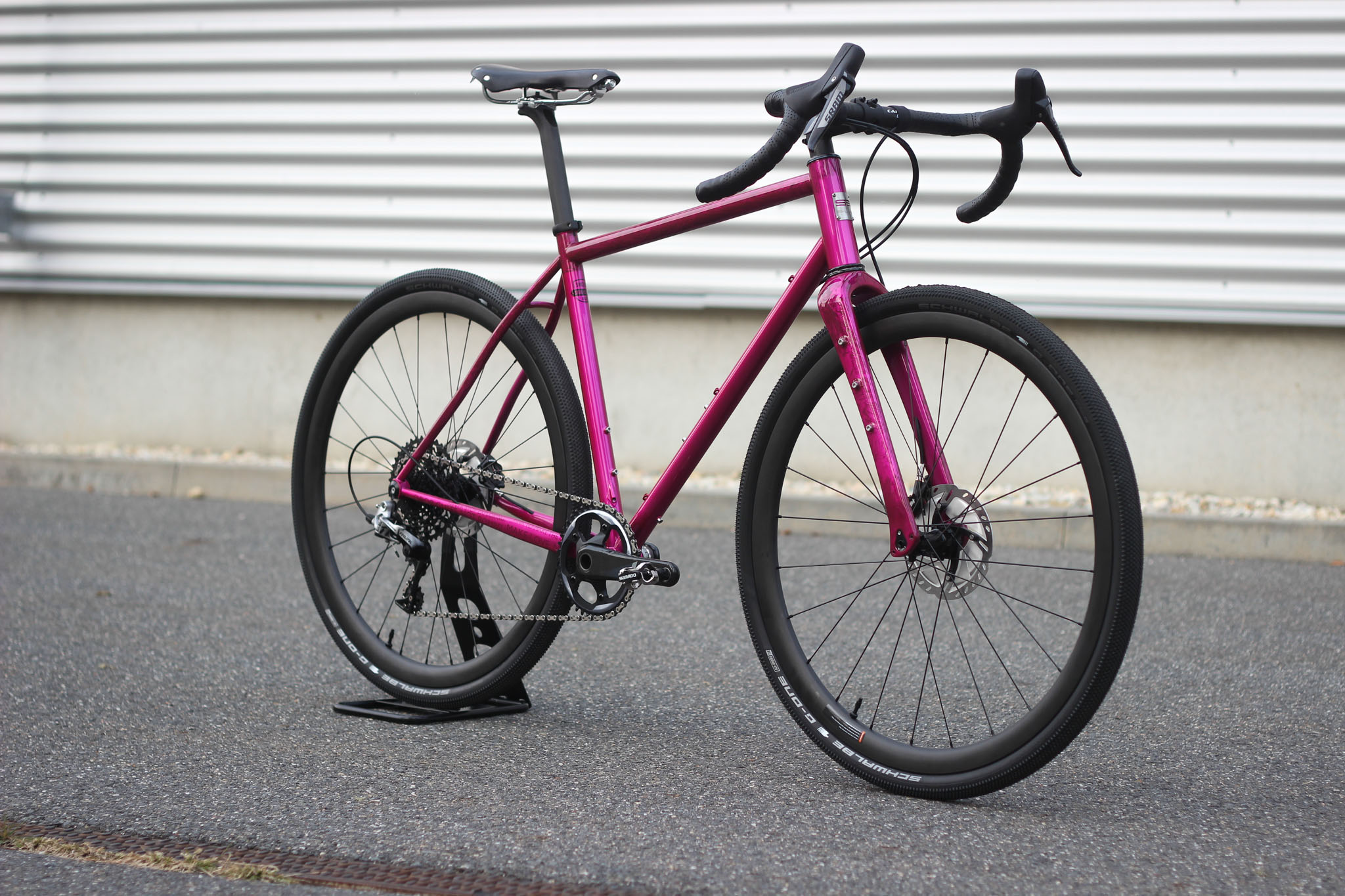 pink gravel bike